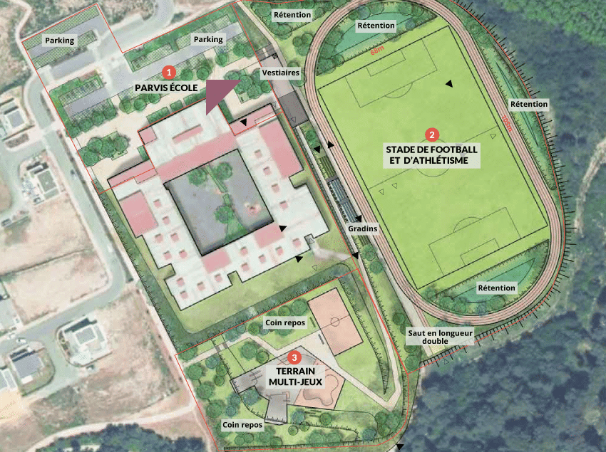 carte-college-et-nouveau-stade carte-college-et-nouveau-stade