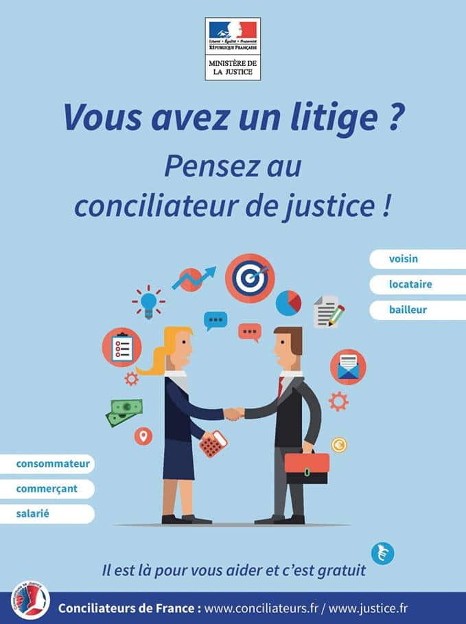 affiche conciliateur de france