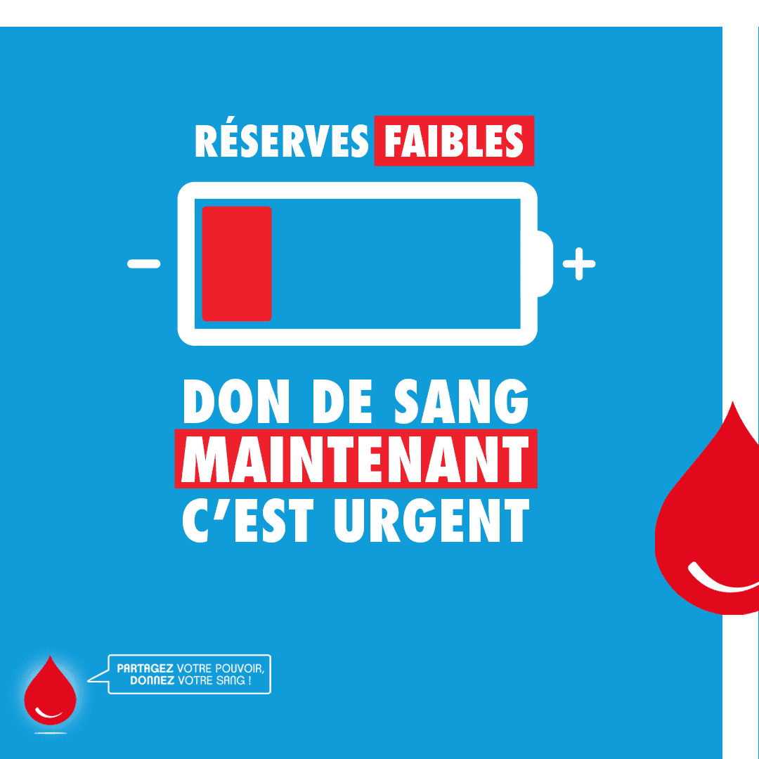 Carré urgence don de sang